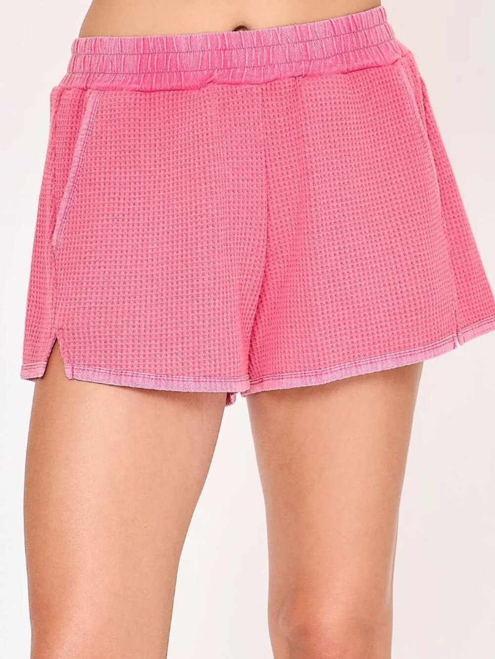 B22 Umgee Mineral Wash Bottoms in Hot Pink NEW